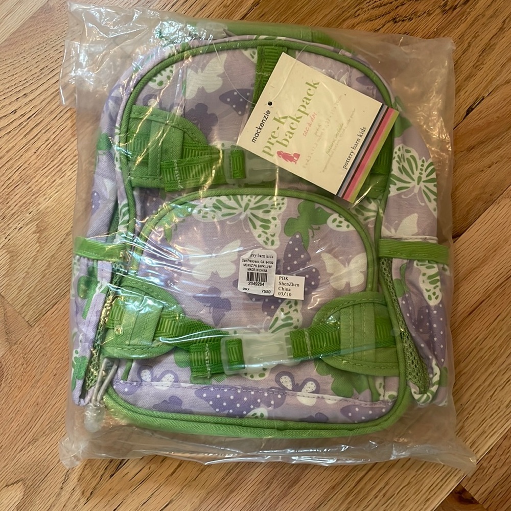 NWT Pottery Barn pre-K backpack